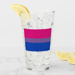 Verre Drapeau de la fierté bisexuelle