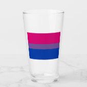 Verre Drapeau de la fierté bisexuelle (Devant)