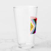 Verre Drapeau de la fierté de progrès inclusif intersexe (Droite)