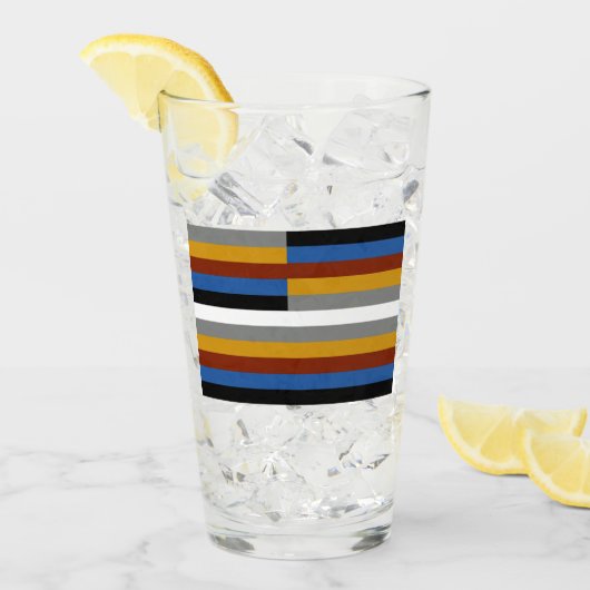Verre Drapeau de la fierté des freaks (Devant glace)