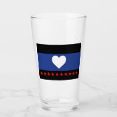 Verre Drapeau de la fierté du pied (Devant)
