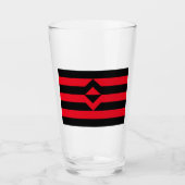 Verre Drapeau de la fierté du poing levé (Devant)