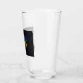 Verre Drapeau de la fierté gay goth (Gauche)