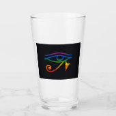 Verre Drapeau de la fierté gay goth (Devant)