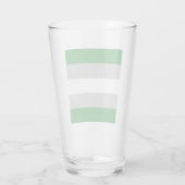Verre Drapeau de la fierté grise romantique (Dos)