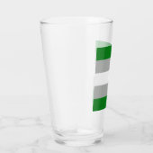Verre Drapeau de la fierté grise romantique (Droite)