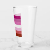 Verre Drapeau de la fierté lesbienne (Gauche)