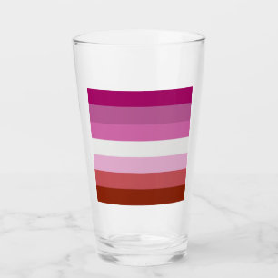 Verre Drapeau de la fierté lesbienne