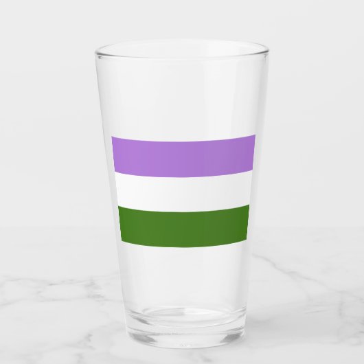 Verre Drapeau de la fierté queer (Devant)
