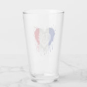 Verre Drapeau de la France amour (Dos)