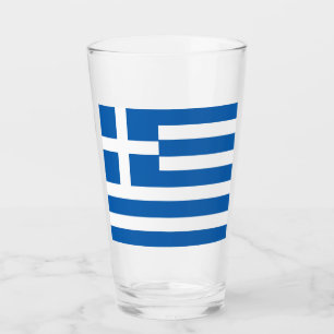 Verre Drapeau de la Grèce Drapeau grec