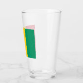 Verre Drapeau de la Guinée (pays africain) (Gauche)