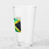 Verre Drapeau de la Jamaïque - Vagues océaniques (Gauche)