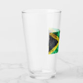 Verre Drapeau de la Jamaïque - Vagues océaniques (Droite)