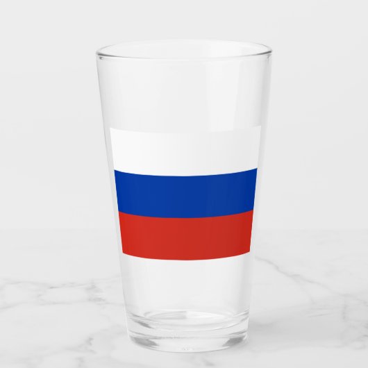 Verre Drapeau de la Russie (Russie) (Devant)