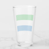 Verre Drapeau de la Sierra Leone (Dos)
