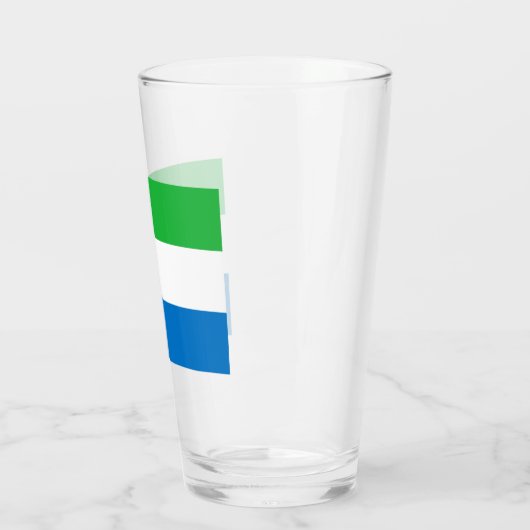 Verre Drapeau de la Sierra Leone (Gauche)