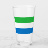 Verre Drapeau de la Sierra Leone (Devant)