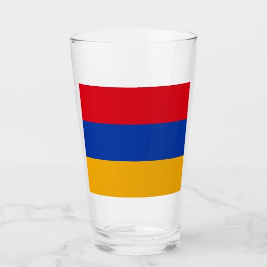 Verre Drapeau de l'Arménie (Devant)