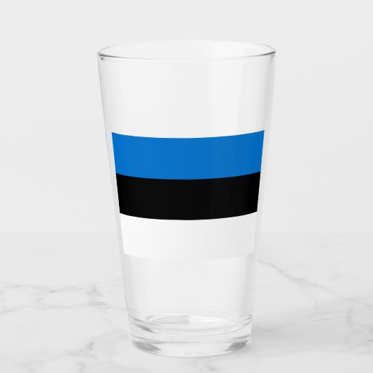 Verre Drapeau de l'Estonie (Devant)