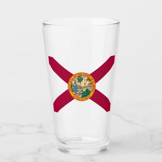 Verre Drapeau de l'État de Floride (Devant)