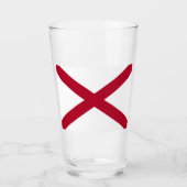 Verre Drapeau de l'état de l'Alabama (Devant)