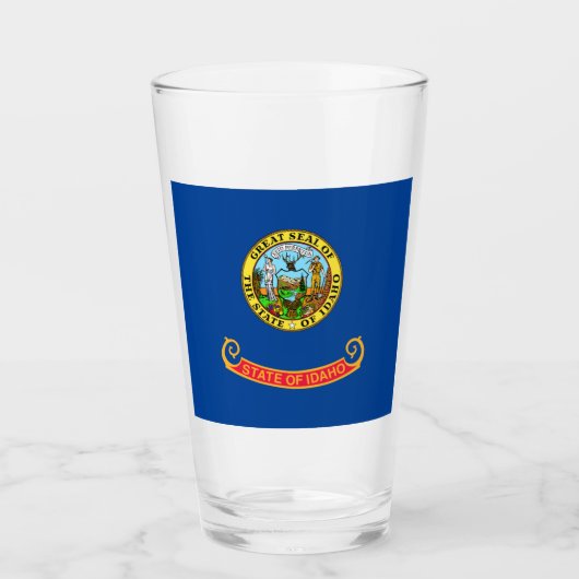 Verre Drapeau de l'Idaho (Devant)