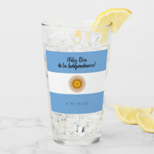Verre Drapeau de l'indépendance de l'Argentine