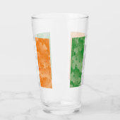 Verre Drapeau de l'Irlande avec motif shamrock (Gauche)