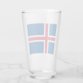 Verre Drapeau de l'Islande (Dos)