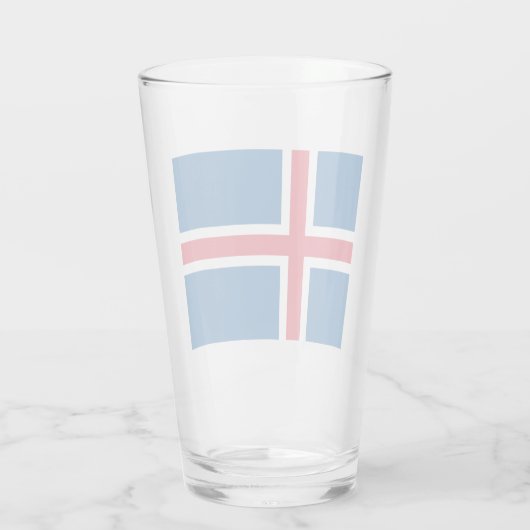 Verre Drapeau de l'Islande (Dos)