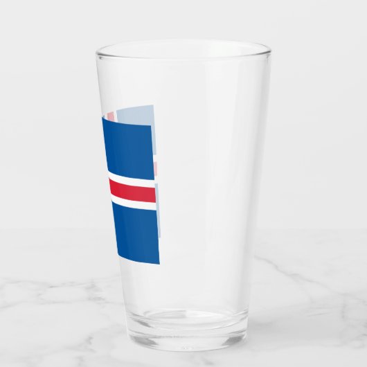 Verre Drapeau de l'Islande (Gauche)