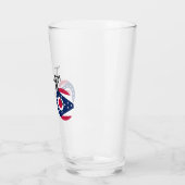 Verre Drapeau de l'Ohio à vélo (Gauche)