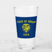 Verre Drapeau de l'Oregon (Devant)