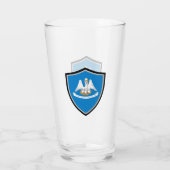 Verre Drapeau de Louisiane (Dos)
