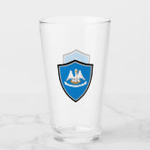 Verre Drapeau de Louisiane (Devant)