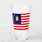 Verre Drapeau de Malaisie  (Devant)