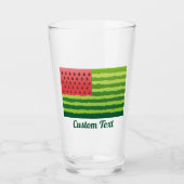Verre Drapeau de pastèque (Devant)