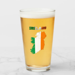 Verre Drapeau de pays irlandais