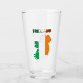 Verre Drapeau de pays irlandais (Devant)