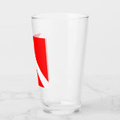 Verre Drapeau de plongée Plongeur en apnée Plongeur en b (Gauche)
