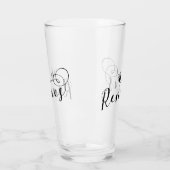 Verre Drapeau de Rennes en Coeur, Roazhon Bretagne (Gauche)