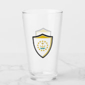 Verre Drapeau de Rhode Island (Devant)