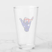 Verre Drapeau de Shaka Australie (Dos)