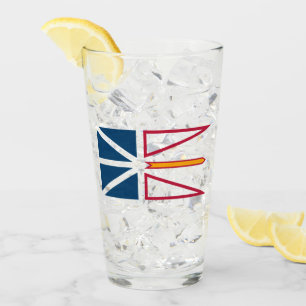 Verre Drapeau de Terre-Neuve-et-Labrador (Canada)