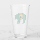 Verre Drapeau de Washington ours (Dos)