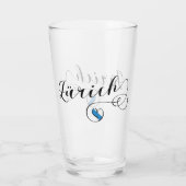 Verre Drapeau de Zurich en Coeur, Zurich, Suisse (Dos)