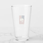 Verre Drapeau d'éléphant patriotique Conception de vecte (Dos)