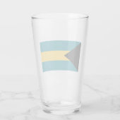 Verre Drapeau des Bahamas (Dos)
