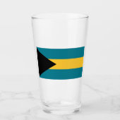 Verre Drapeau des Bahamas (Devant)